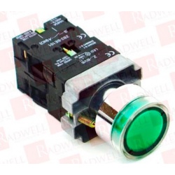 PULSADOR LUMINOSO VERDE 22mm INCLUYE 1NO/1NC ZB2-BE101, ZB2-BE102 BLOQUES DE CONTACTO Y 1 BLOQUE DE CONTACTO Z-BV6 120V AC