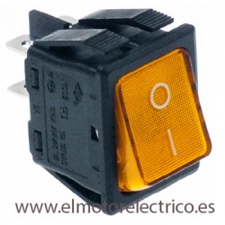 PULSADOR AMBAR 30x22mm 230 V RF. V-1835
