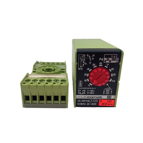 TEMPORIZADOR CSN2-65 24V CON BASE MULTICOMAT