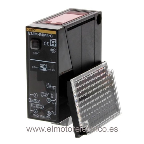 FOTOCELULA E3JM-R4M4 OMROM MULTIFUNCION EN CARCASA DE PLASTICO CON TEMPORIZADOR TENSION ALIMENTACION  12-240VC Y 24 240VC