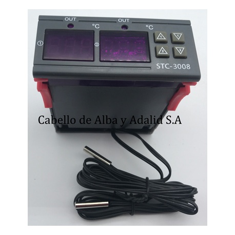 TERMOSTATO DIGITAL BT-3008  DOBLE PANTALLA 220VTS