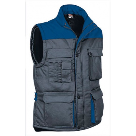 CHALECO MULTIBOLSILLOS 65% POL. 35% ALG. COLOR COMBINADO