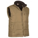 CHALECO ACOLCHADO POLIESTER CUELLO POLAR