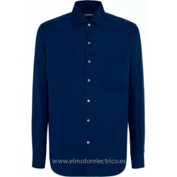 CAMISA MANGA LARGA  AZUL MARINO TERGAL