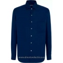 CAMISA MANGA LARGA  AZUL MARINO TERGAL