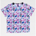 CASACA M/CORTA ESTAMPADA TEJIDO ELASTICO WT