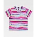 CASACA M/CORTA ESTAMPADA TEJIDO ELASTICO WT