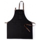 DELANTAL CANVAS CON CINTAS POLIPIEL