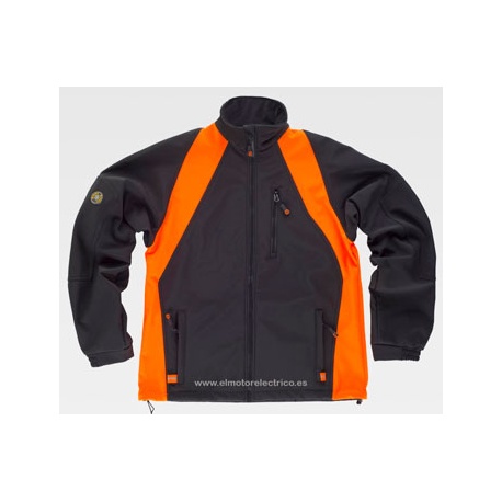 CHAQUETA WORKSHELL COMBINADA BICOLOR WT
