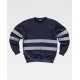 SUDADERA CUELLO REDONDO CON CINTAS RELFEX. WT