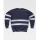 SUDADERA CUELLO REDONDO CON CINTAS RELFEX. WT