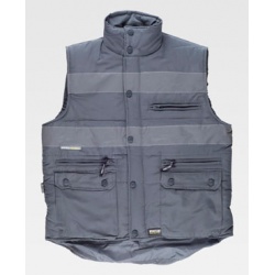 CHALECO ACOLCHADO MULTIBOLSILLOS CON CINTAS REFLECTANTES WT