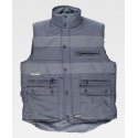 CHALECO ACOLCHADO MULTIBOLSILLOS CON CINTAS REFLECTANTES WT