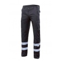PANTALON MULTIBOLSILLO TEJIDO ELASTICO CON CINTAS REFLECTANTES 240 GRS. VELILLA