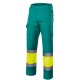 PANTALON BICOLOR ALTA VISIBILIDAD ENTRE CINTAS REFLEX. INTERIOR FORRADO VELILLA