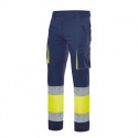 PANTALON MULTIBOLSILLO TEJIDO ELASTICO BICOLOR ALTA VISIBILIDAD VELILLA