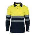 POLO MANGA LARGA A/V BICOLOR 100% POLIESTER 160 GRS VELILLA