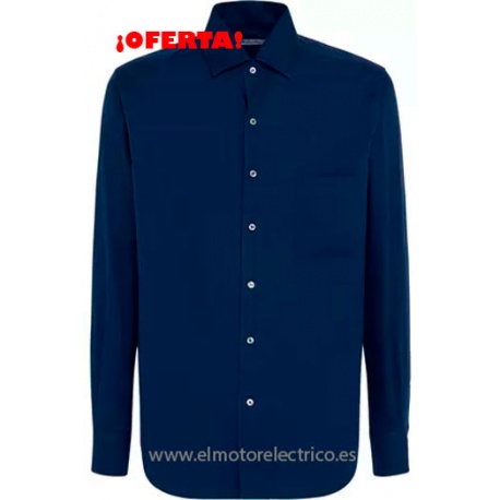 CAMISA MANGA LARGA AZUL MARINO