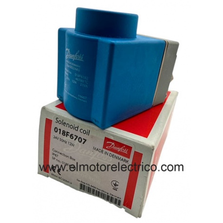 BOBINA DANFOSS 018F6707 PARA VALVULA 24V12W CON CONECTOR