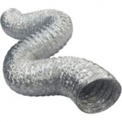 TUBO FLEXIBLE DE ALUMINIO DIAM.254MM SIN AISLAMIENTO ( 10 METROS)