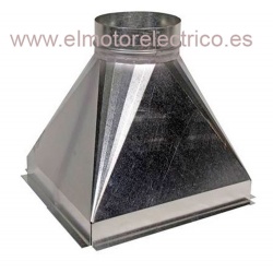 TOLVA 150x220x240mm CHAPA GALVANIZADA PARA CAJA DE VENTILACION 