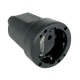 BASE ENCHUFE AEREA GOMA NEGRA 16 A