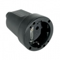 BASE ENCHUFE AEREA GOMA NEGRA 16 A