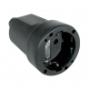 BASE ENCHUFE AEREA GOMA NEGRA 16 A