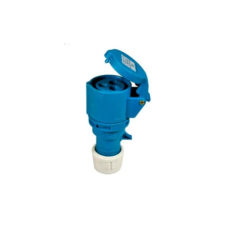 BASE HEMBRA AEREA 2P+T 32A IP44