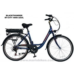 BICICLETA ELECTRICA BT-CITY-4000DV AZUL BLACK THUNDER 