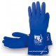 GUANTE PVC AZUL ACABADO RUGOSO 30CM 666VINIL TB