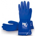 GUANTE PVC AZUL ACABADO RUGOSO 30CM 666VINIL TB