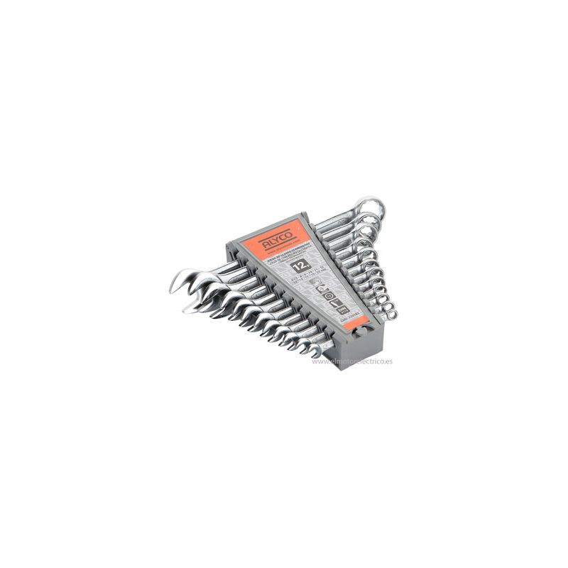 JUEGO LLAVES COMBINADAS 12 PZAS ALYCO ORANGE