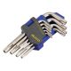 JUEGO LLAVES TORX INVIOLABLE 9 PIEZAS ALYCO.