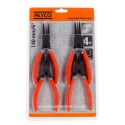 JUEGO ALICATES SEEGER PUNTA 140MM ALYCO ORANGE