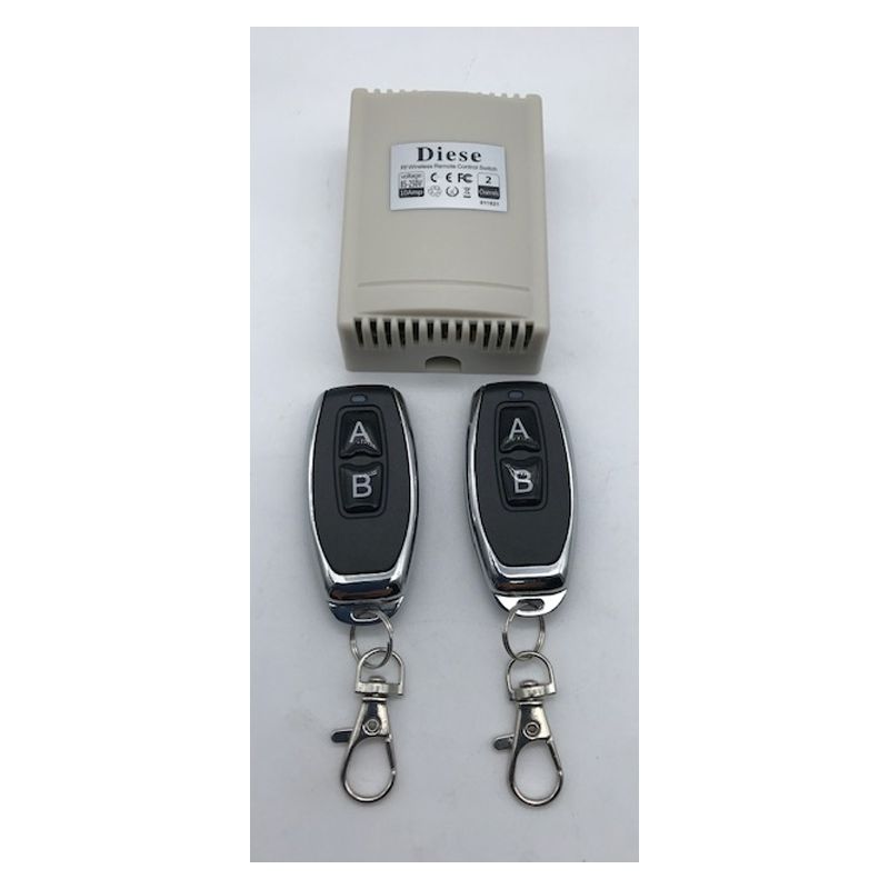 RECEPTOR 12V 10A PARA MANDO A DISTANCIA PUERTA ELECTRICA DE 2 ETAPAS MOD.DIESE + 2 MANDOS  

