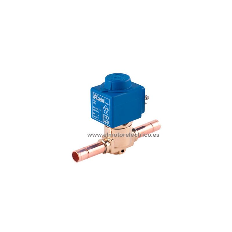 VALVULA SOLENOIDE CASTEL 1028/2A6 1/4 SOLDAR 220V 8W