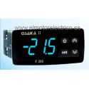 TERMOSTATO  DIGITAL F200 REFRIGERACION PANEL 2 RELES 2 SONDAS 220V MARCA OSAKA