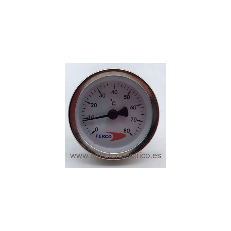 TERMOMETRO HORIZONTAL DE 0º A 80º FERCO