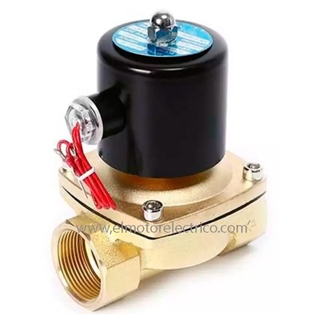 VALVULA SOLENOIDE 1" ELECTRICA 220V 80 ºC DE 0-10KG ORIFICIO 25