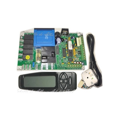 KIT COMPLETO COMPUESTO PLACA ELECTRONICA  MIGA1 MANDO A DISTANCIA RECEPTOR Y SONDA  PARA EQUIPOS TOPAIR AIRE AGUA NUEVO A  ESTRE