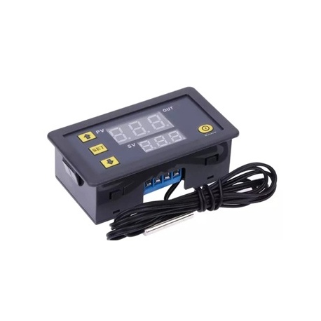 TERMOSTATO DIGITAL DOBLE VISOR SALIDA 10A 12V CON SONDA