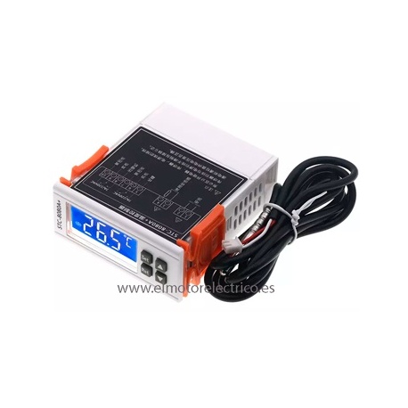 TERMOSTATO DIGITAL STC-8080A+ 220 VTS CON DESESCARCHE ELECTRICO, DOBLE RELE