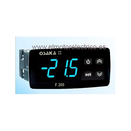 TERMOSTATO  DIGITAL F200 REFRIGERACION PANEL 2 RELES 2 SONDAS 220V MARCA OSAKA
