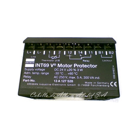 MODULO INT69-V NR.52 A 127 KRIWAN PROTECTOR MOTOR  230V/  63000123 4