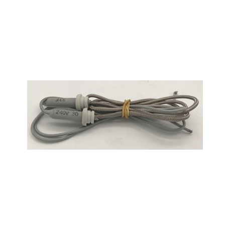 RESISTENCIA SILICONA FORRADA CON CABLE FLEXIBLE METALICO 240V 