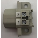 BLOQUE TERMINALES DE CONEXION SKT 2 POS 600 V 25A 
