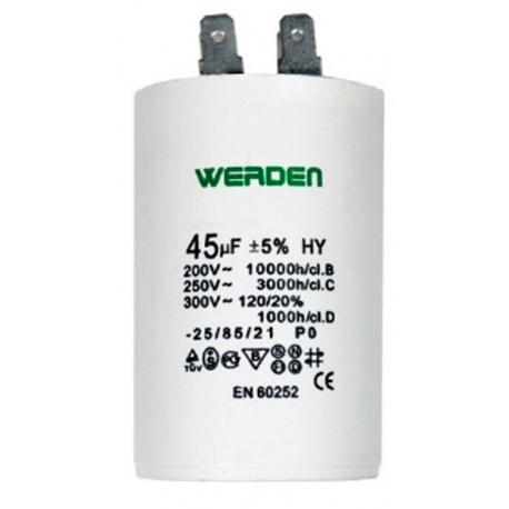 CONDENSADOR 50MF 450W CONEXION FACTON
