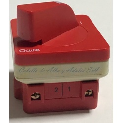 INTERRUPTOR  A-5500000  GAVE 1 POLOS  POS-0-1  12 A PARA EMPOTRAR