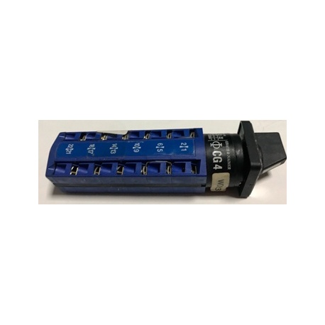 INTERRUPTOR INVERSOR CG4-WD0123  KRAUS-NAIMER 3 POLOS POS 1-0-2  10A